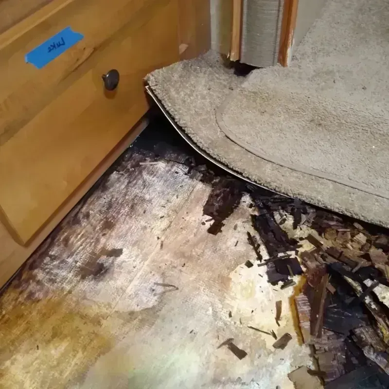 Wood Floor Water Damage in Miami, AZ